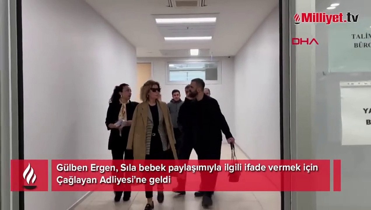 Gülben Ergen ifade vermek için Çağlayan Adliyesi'ne geldi