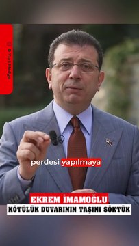 Ekrem İmamoğlu: Kötülük duvarının taşını söktük #sondakika #ibb #imamoğlu