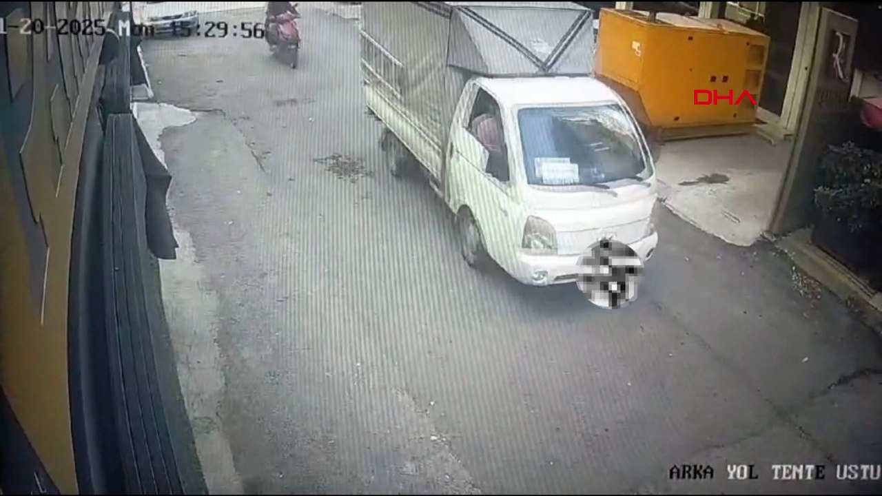 Beyaz eşya yükü TIR'ı tuzağa düşürdüler! O anlar kamerada