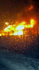 Incendio de un autobús en San Isidro (II)