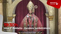 Segunda misa de la escalera de San Fermín, el domingo en Navarra Televisión