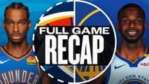 Game Recap: Warriors 116, Thunder 109