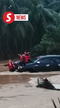 Sabah floods: Family of four rescued from car after being trapped for hours