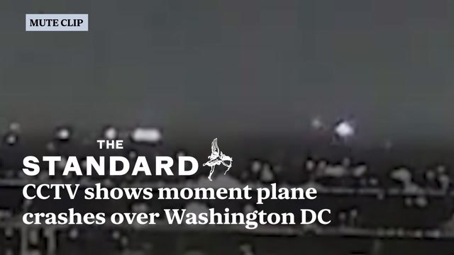Video shows horrifying moment American Airlines plane collides with US Army helicopter and crashes into Washington DC river
