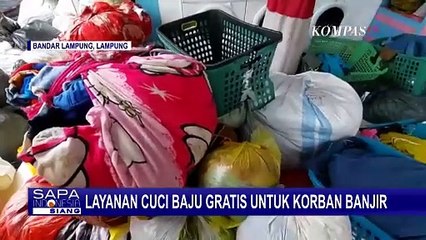 Pemilik Laundry di Lampung Gratiskan Cuci Pakaian untuk Korban Banjir