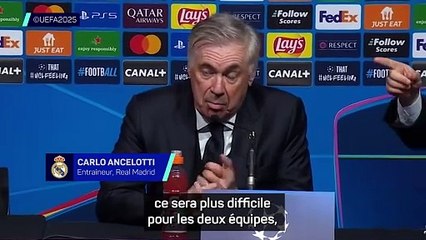 Ancelotti : "Nous n'aimons pas jouer contre Manchester City"