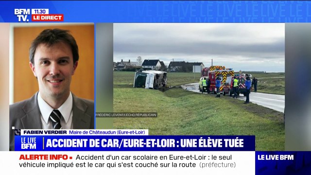 Un terrible drame s'est produit : Fabien Verdier, maire de Châteaudun, réagit l'accident de car dans sa commune