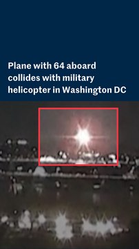 Plane collides with military helicopter in Washington DC