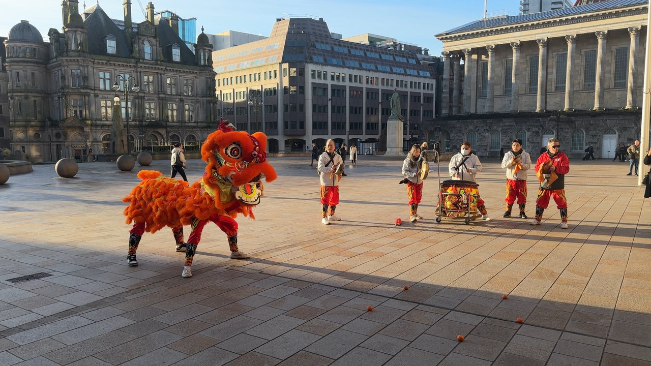 Lion dance tour brings Chinese New Year to Birmingham