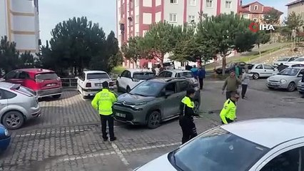Aracını park ederken kocasını ezdi