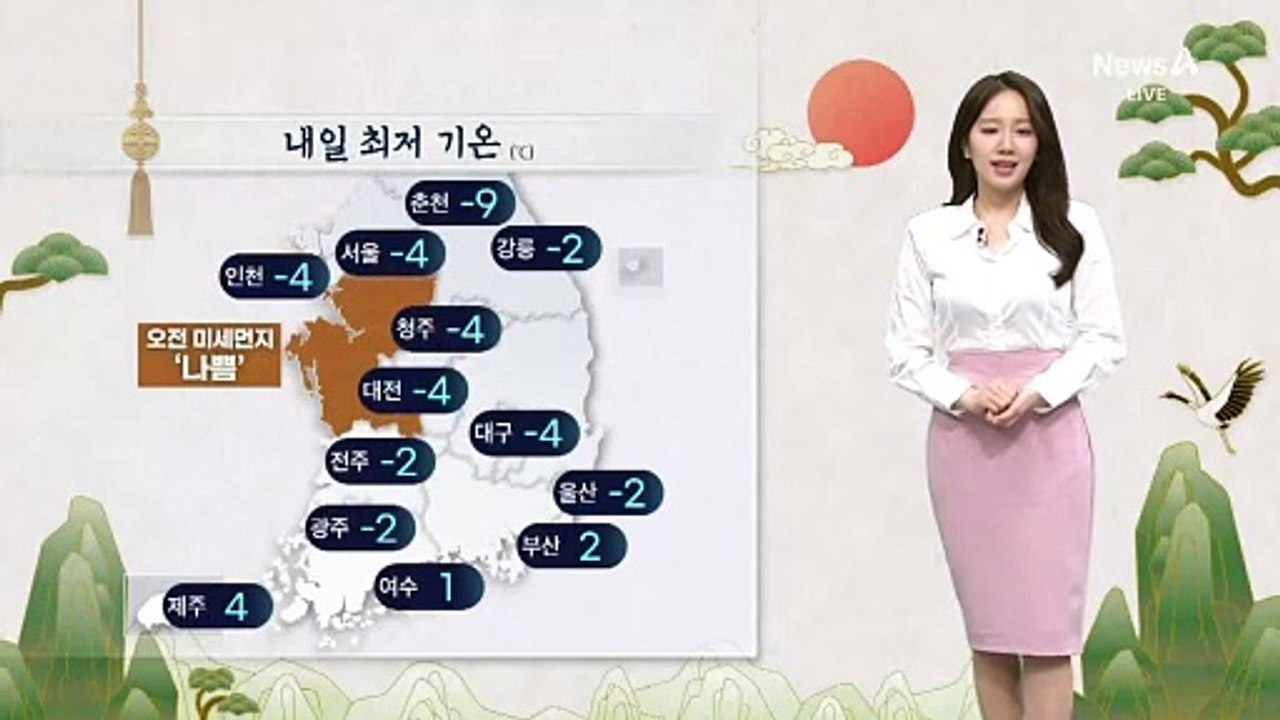 [날씨]내일 중부 눈비…주말까지 기온 올라