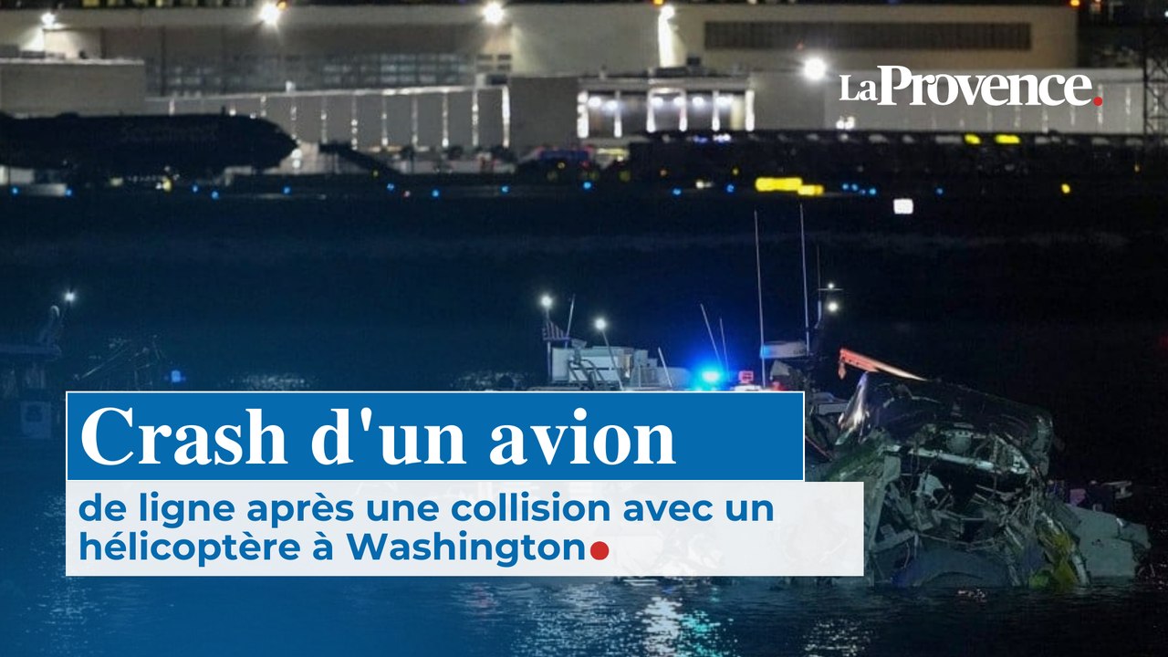 Crash d'un avion de ligne après une collision avec un hélicoptère à Washington.