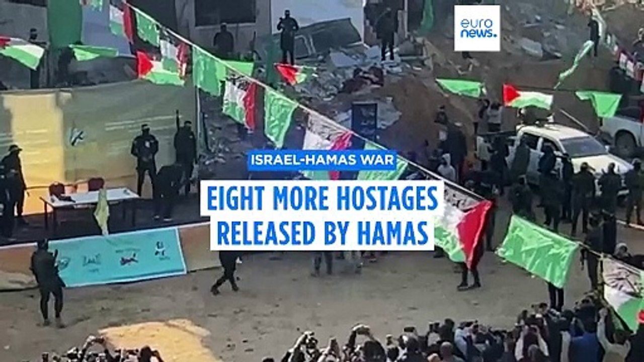 Hamas releases first hostage in Gaza with seven more set to be freed