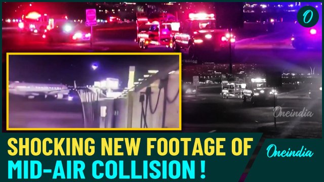 New Video Shows Deadly Black Hawk, Flight 5342 Mid-Air Crash Near Washington D.C. | Watch
