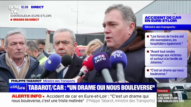 Accident de car en Eure-et-Loir: le ministre des Transports annonce qu'une enquête judiciaire est en cours