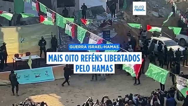 Netanyahu aceita libertação de 110 prisioneiros depois da entrega de mais oito reféns a Israel