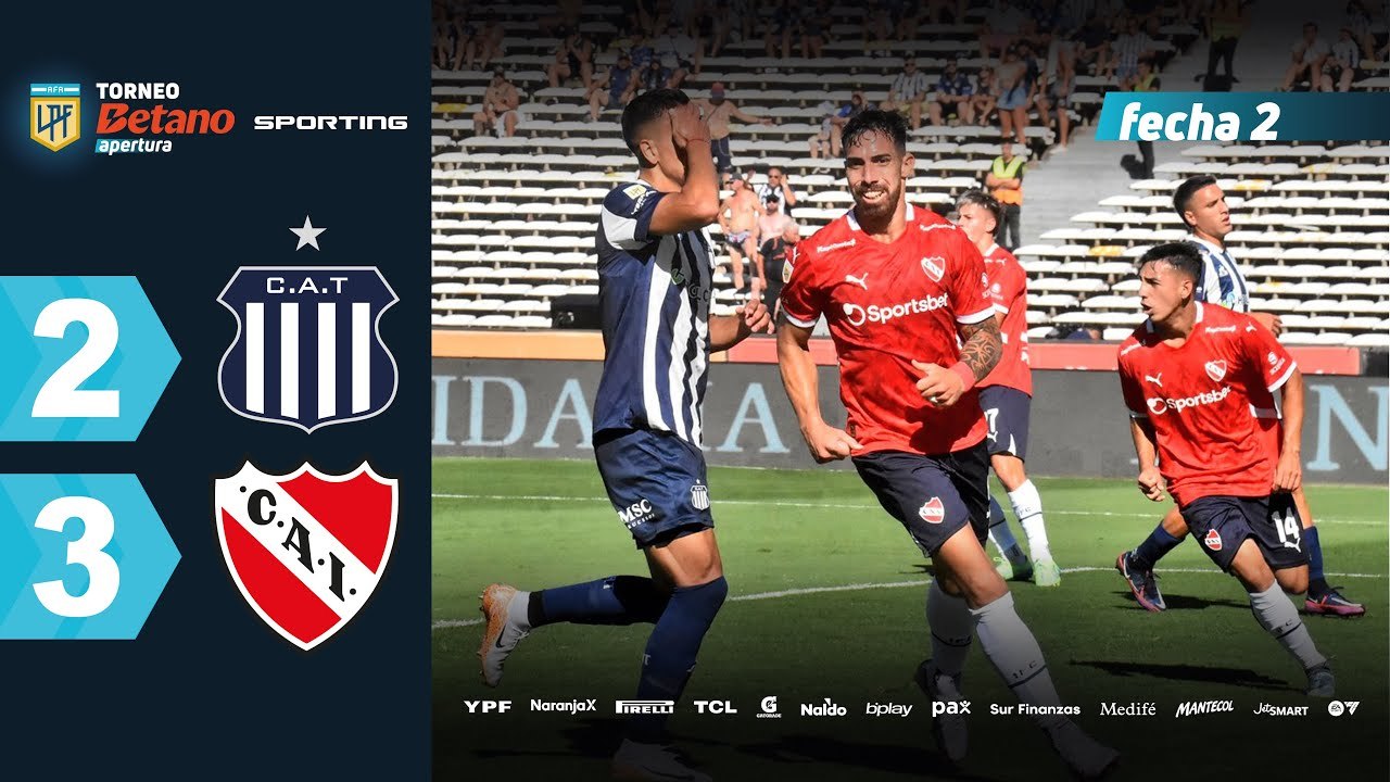 Talleres vs Independiente (2-3) | LPF Torneo Apertura 2025 | Fecha 2