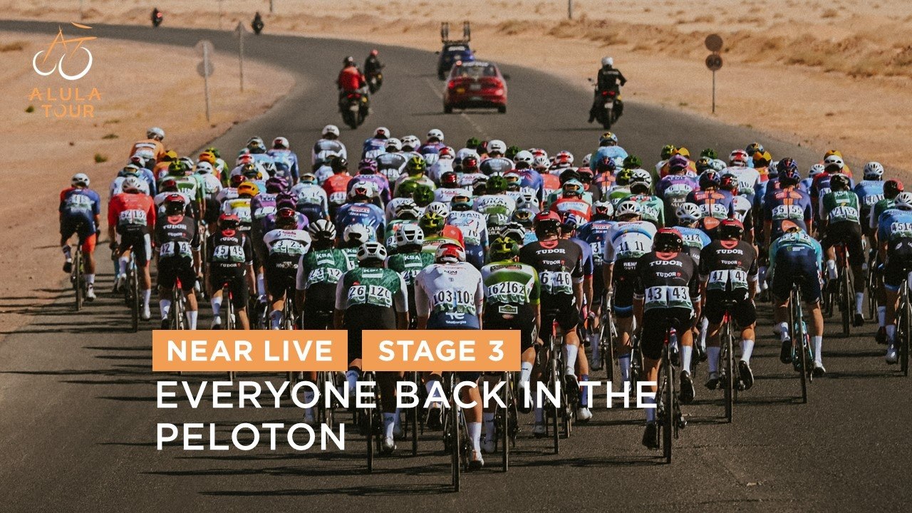 Everyone back in the peloton - Stage 3 - The AlUla Tour 2025