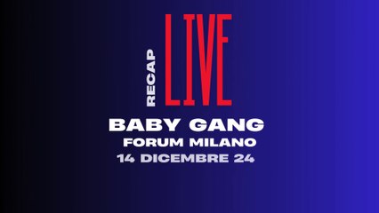 Recap Live: Baby Gang al Forum di Milano 🎤