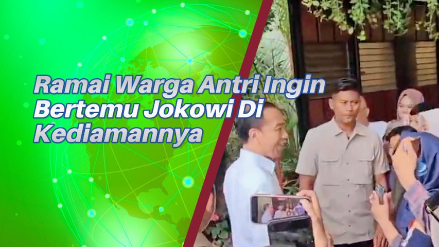 Ramai Warga Antri Ingin Ketemu Jokowi DI Rumahnya