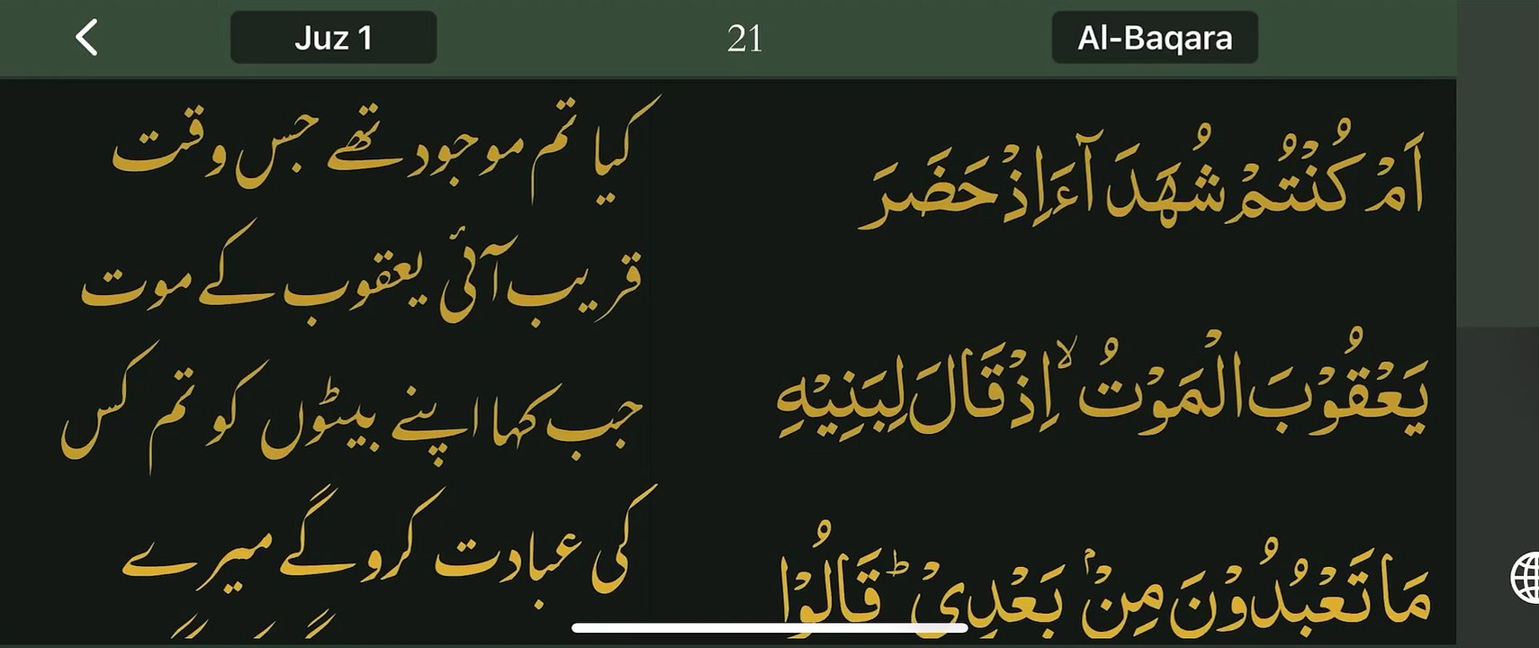 Read Qur’an everyday with naziaqaiser - Surah albakara verse 133, 134, 135,    -