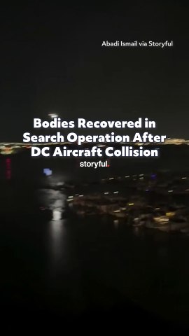 Bodies Recovered in Search Operation After DC Aircraft Collision