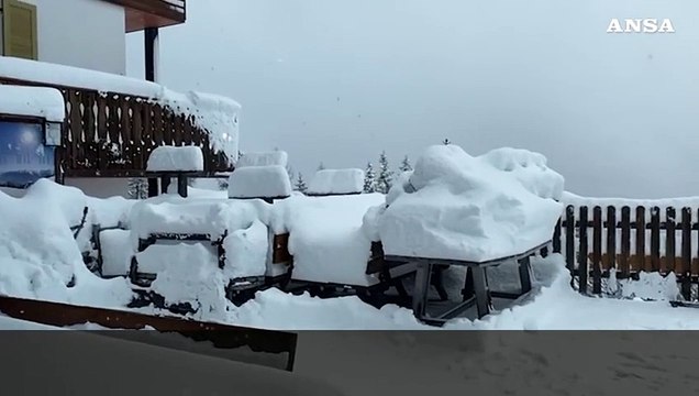 Prima nevicata abbondante dell'inverno in Alto Adige