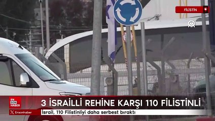 İsrail, 110 Filistinliyi daha serbest bıraktı
