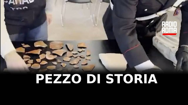 Reperti romani rubati, i carabinieri li restituiscono al Parco Archeologico