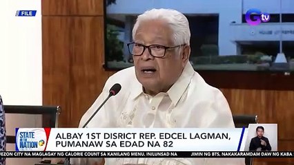 Albay 1st District Rep. Edcel Lagman, pumanaw sa edad na 82 | SONA