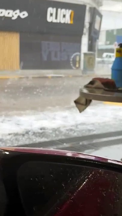 Tormenta de granizo en Bahía Blanca