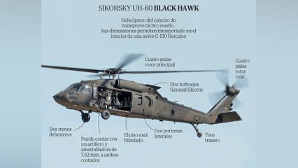 Así es el 'Black Hawk', el helicóptero que ha chocado con un avión comercial en Washington
