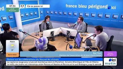 Bai Yun dans l'émission ici matin