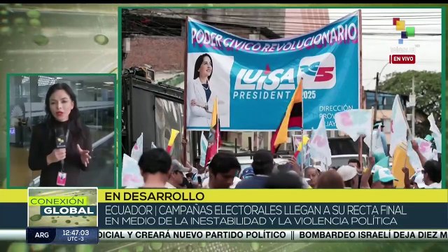 Ecuador desarrolla campañas presidenciales en medio de tensiones políticas