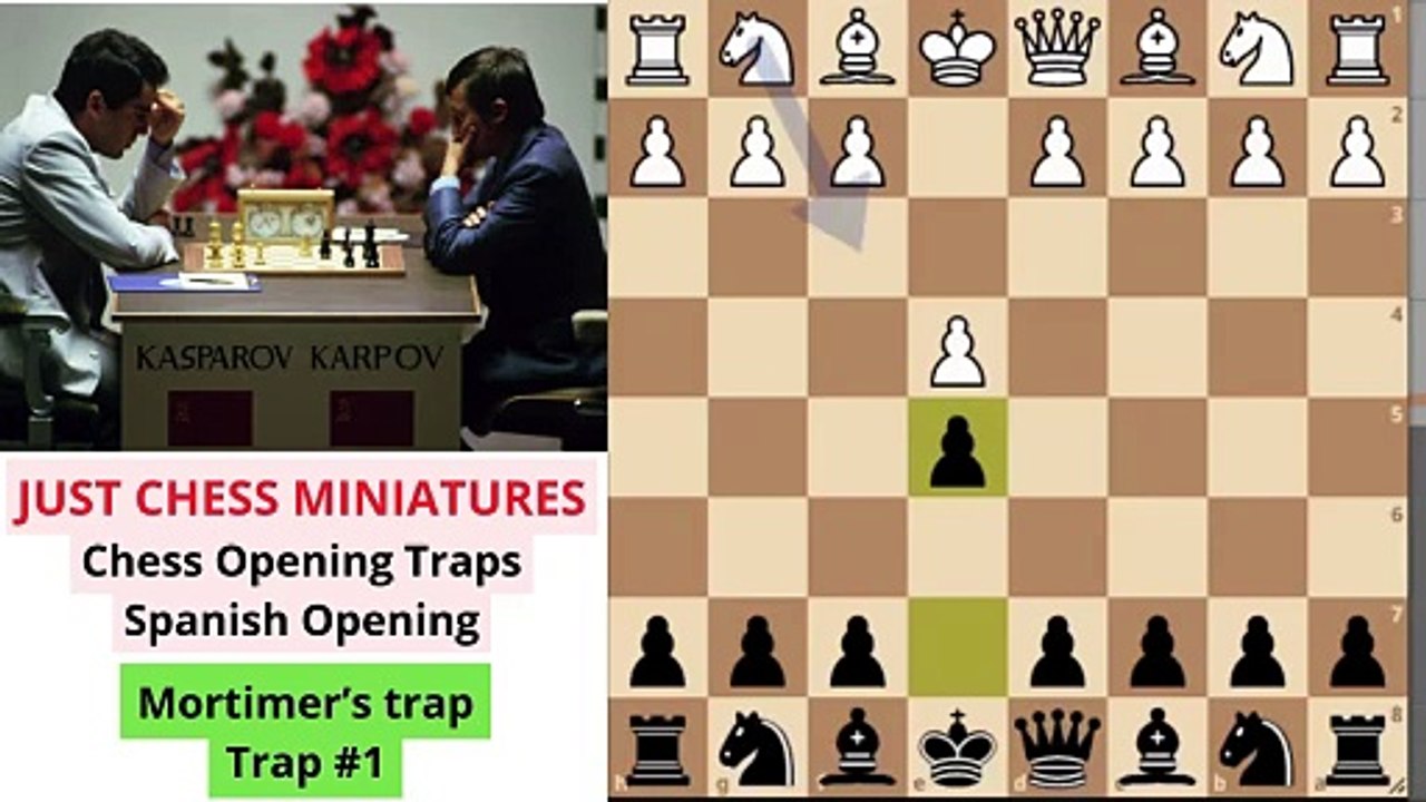 Chess Opening Traps. Spanish Opening