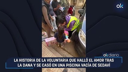 La historia de la voluntaria que halló el amor tras la DANA y se casó en una piscina vacía de Sedaví