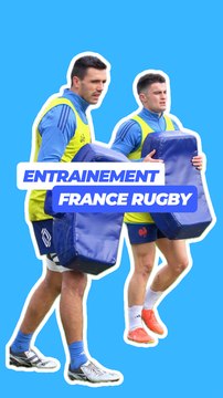 Dernier entraînement du XV de France avant le début des 6 Nations 2025
