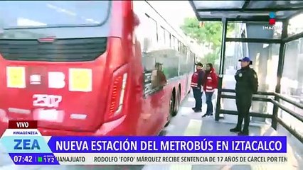 Inauguran la estación Calle 6 de la Línea 4 del Metrobús