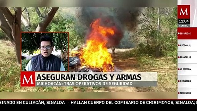 Golpe al narco en Michoacán: aseguran drogas y armas