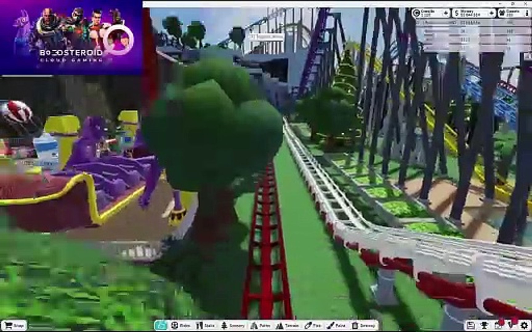 ⁣Roblox theme park tycoon 2  coaster #Boosteroid #roblox