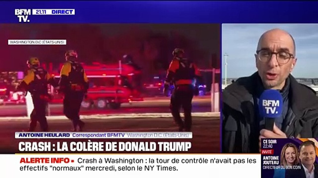 Crash à Washington: le New York Times révèle que les contrôleurs aériens étaient en sous-effectif à l'aéroport Ronald-Reagan