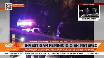 Detienen a cuatro presuntos feminicidas de Alejandra Yadira en Metepec