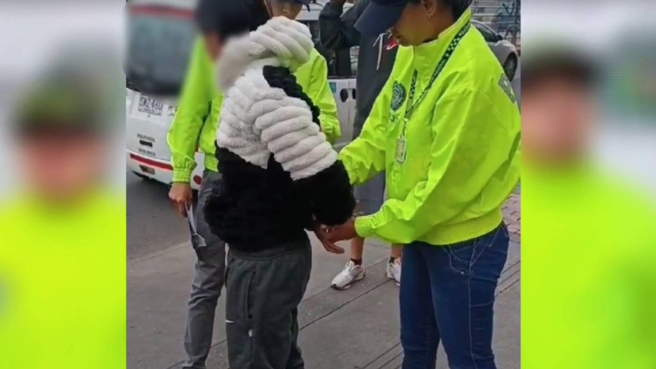 VIDEO | Revelan momento exacto de la captura de la mujer acusada de tortura a niño de 4 años en Bogotá