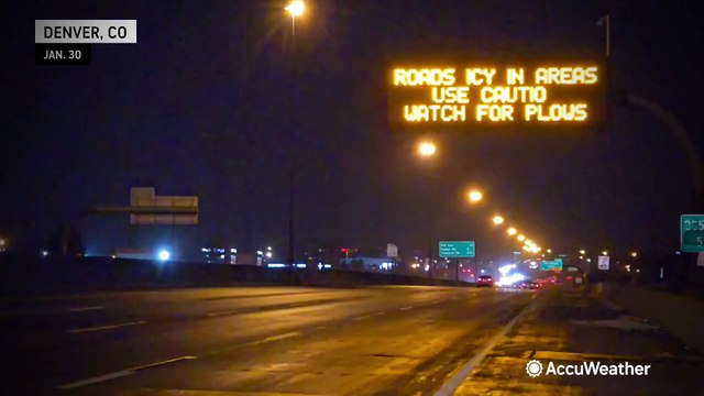 Nasty road conditions as winter storm buries Colorado in snow