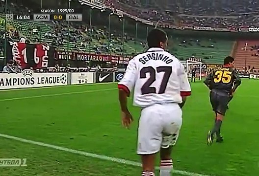 AC Milan vs. Galatasaray SK Maçın tamamı Şampiyonlar Ligi 1999-2000 1. grup aşaması, 2. maç günü San Siro (Milano) 21 Eylül 1999 1,DEVRE