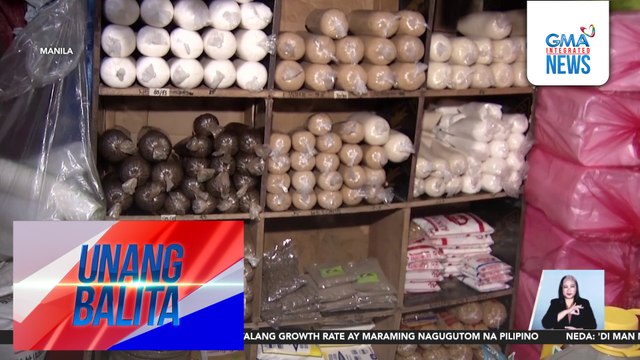 Presyo ng asukal sa Blumentritt Market, hindi pa tumataas kahit nagmahal na ang presyo ng mga supplier | Unang Balita