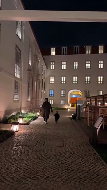 Lourenço Ortigão com o filho