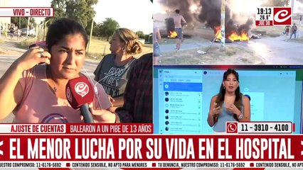 Ajuste de cuentas: balearon a un pibe de 13 años