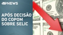 Dólar tem nona queda consecutiva e fecha pregão cotado a R$ 5,85