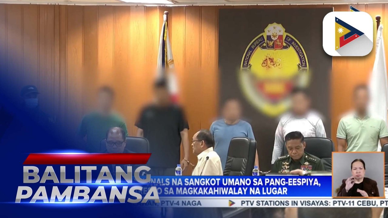 5 Chinese nat'l na sangkot umano sa pang-eespiya, naaresto sa magkakahiwalay na lugar